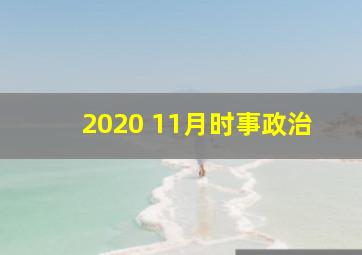 2020 11月时事政治